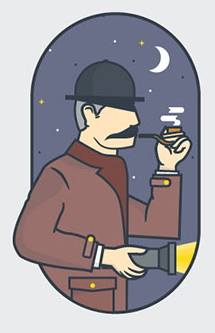 Serlokas su pypke menesienoje