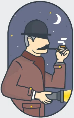 Serlokas su pypke menesienoje